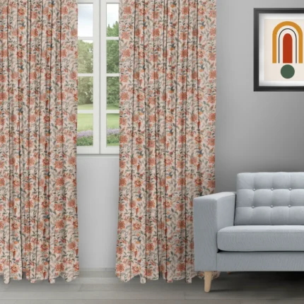 Ripple Fold Drapes | Chelsea Floral Spice - Ripple Fold image | Curtain Avenue