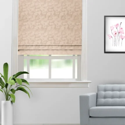 Roman Shades | Colarado Flax - Roman Shade (Webp) | Curtain Avenue