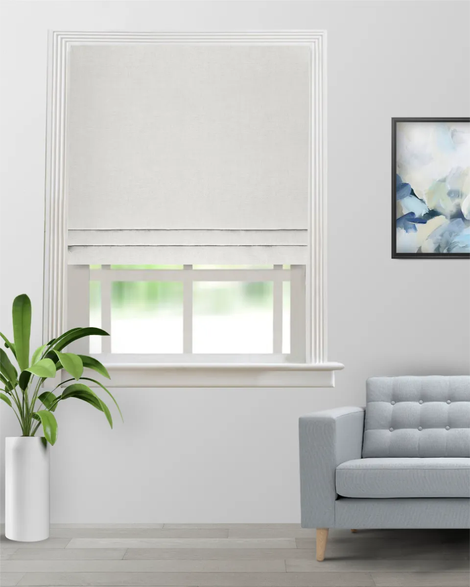 Colonial Feather - Roman Shade (Webp) Colonial - Feather Roman Shades - Image 1