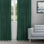 Colonial - Forest Ripple Fold Drapes