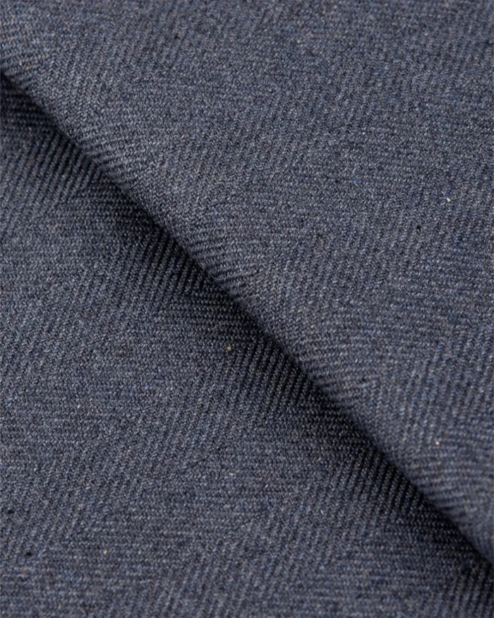 Colonial - Heather Blue Cotton Curtains - Image 2