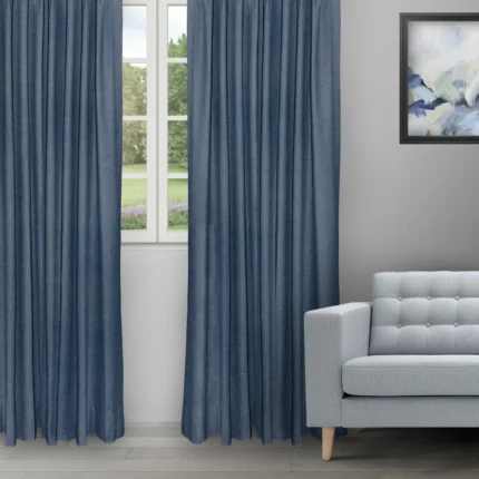 Ripple Fold Drapes | Colonial Heather Blue - Ripple Fold image | Curtain Avenue