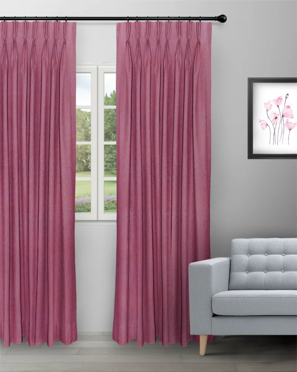 Colonial Mulberry Red - Curtain (Webp) Colonial - Mulberry Red Custom Curtains - Image 1