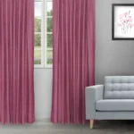 Colonial - Mulberry Red Ripple Fold Drapes
