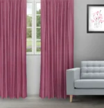 Colonial - Mulberry Red Ripple Fold Drapes