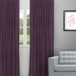 Colonial - Plum Custom Curtains