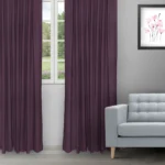 Colonial - Plum Ripple Fold Drapes