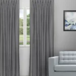 Colonial - Slate Color Custom Curtains