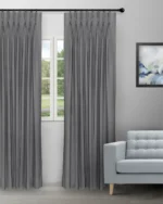 Colonial - Slate Color Custom Curtains