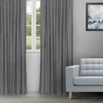 Colonial - Slate Color Ripple Fold Drapes