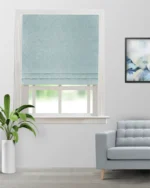 Roman Shades | Cotton Bella Blue - Roman Shade (Webp) | Curtain Avenue