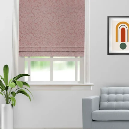 Roman Shades | Cotton Bella Blush-Roman Shade (Webp) | Curtain Avenue