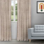 Cotton Bella - Brown Color Ripple Fold Drapes