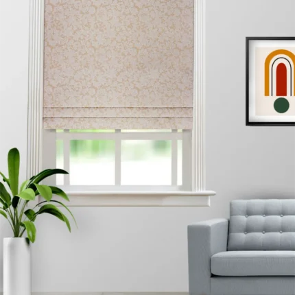 Roman Shades | Cotton Bella Brown Roman-Shade (Webp) | Curtain Avenue