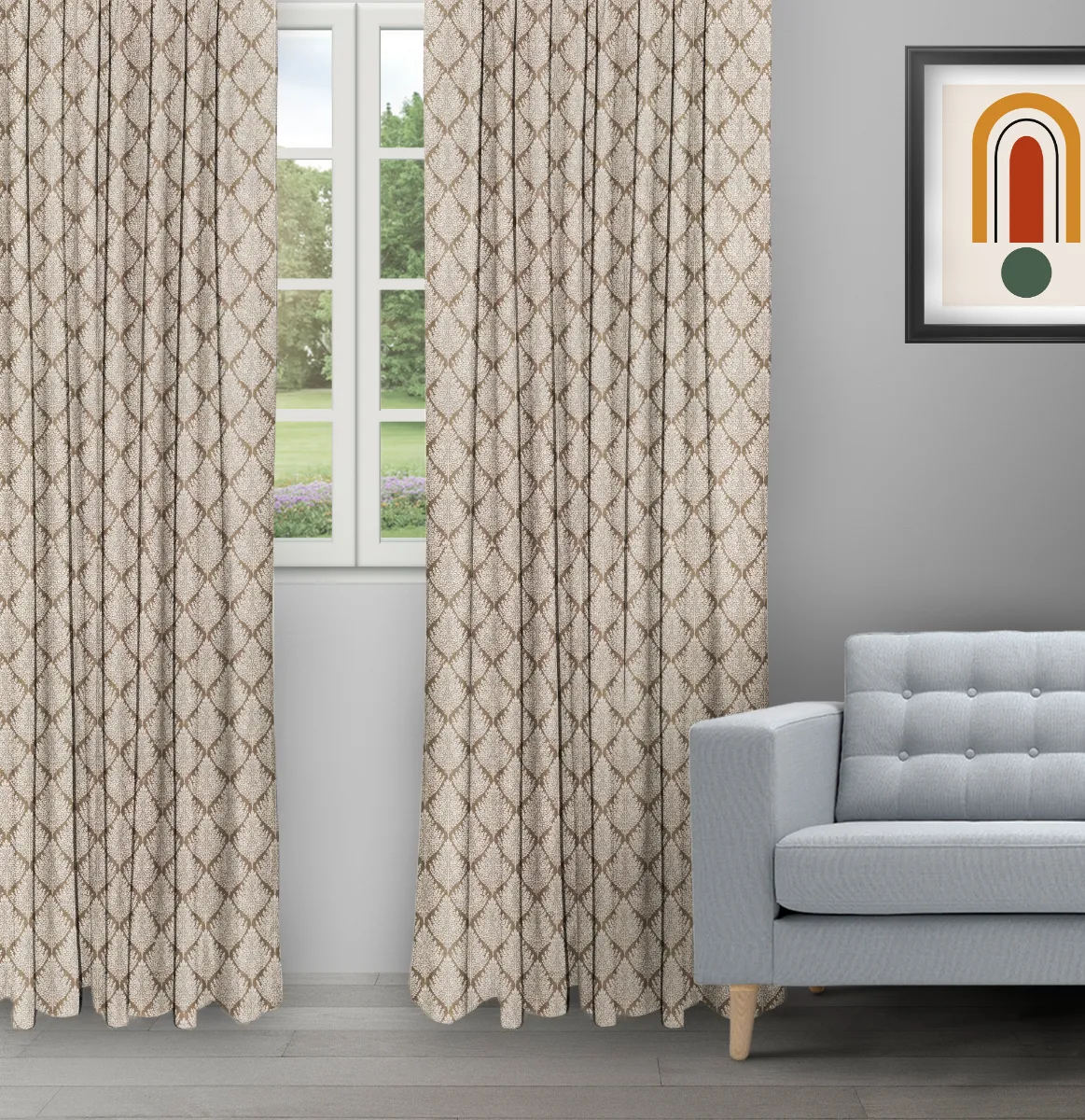 Cotton Husk Biscotti - Ripple Fold image Cotton Husk - Biscotti Ripple Fold Drapes - Image 1