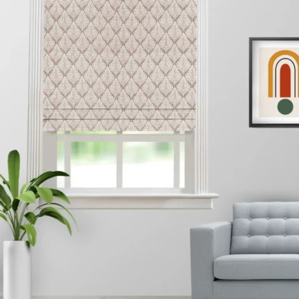 Roman Shades | Cotton Husk Greystone -Roman Shade (Webp) | Curtain Avenue