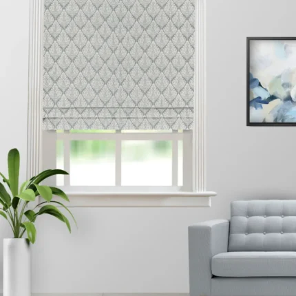 Roman Shades | Cotton Husk Mallard - Roman Shade (Webp) | Curtain Avenue