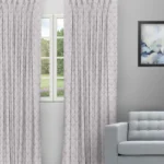 Cotton Husk - Silver Custom Curtains