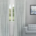 Cotton Husk - Sky Custom Curtains