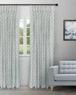 Cotton Husk - Sky Custom Curtains