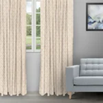 Cotton Husk - Vanilla Ripple Fold Drapes
