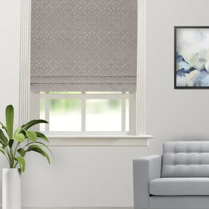 Roman Shades | Curtain Ambrosia Taupe - Roman Shade (Webp) | Curtain Avenue