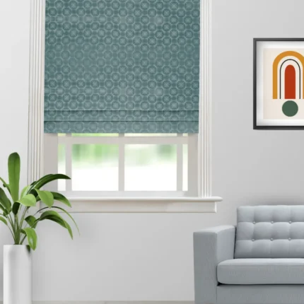 Roman Shades | Curtains Ambrosia Deep Sea - Roman Shade (Webp) | Curtain Avenue