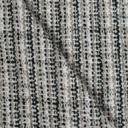 Roman Shades | Dasma - Black and White Cross Fold | Curtain Avenue