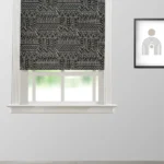 Doris - Black and White Roman Shades
