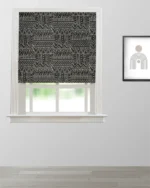 Doris - Black and White Roman Shades