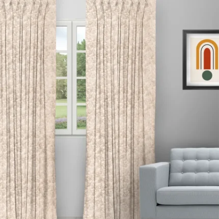 Curtains | Drizzle Camel - Curtain (Webp) | Curtain Avenue