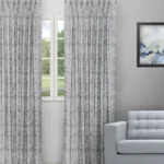 Drizzle - Ocean Color Custom Curtains