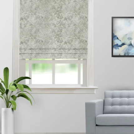 Roman Shades | Drizzle Sage - Roman Shade image | Curtain Avenue