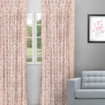 Drizzle - Salmon Custom Curtains