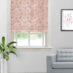 Drizzle - Salmon Roman Shades