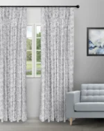 Drizzle - Steel Color Custom Curtains