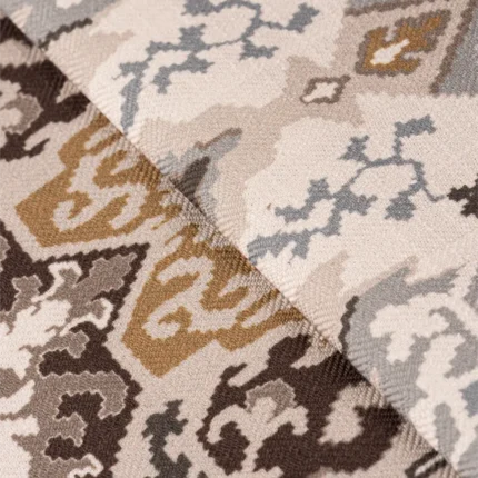 Ripple Fold Drapes | Ester Earth - Close up (Webp) | Curtain Avenue