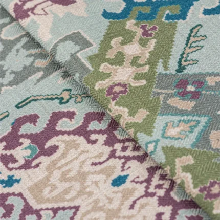 Ripple Fold Drapes | Ester Forest - Close up (Webp) | Curtain Avenue