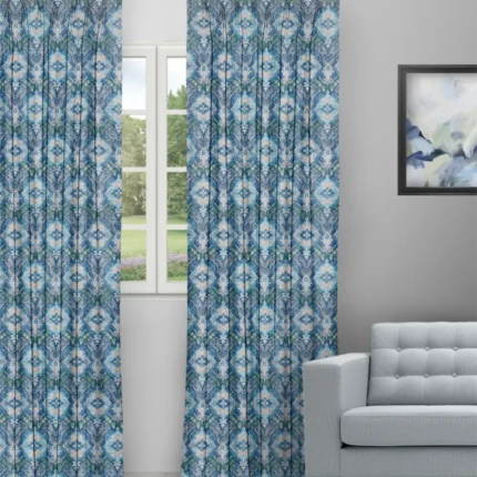 Curtains | Ester Pool Blue - Curtain (Webp) | Curtain Avenue