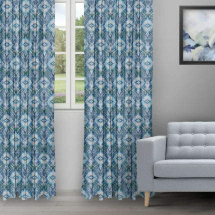 Ripple Fold Drapes | Ester Pool Blue - Ripple Fold image | Curtain Avenue