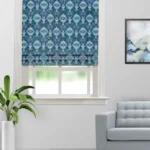 Ester - Pool Blue Roman Shades