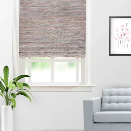 Roman Shades | Farmland Misty Rose - Roman Shade (Webp) | Curtain Avenue
