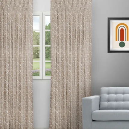 Curtains | Floral Athena Biscotti - Curtain (Webp) | Curtain Avenue