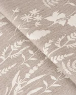 Floral Athena - Greystone Color Fabric Swatch - Image 2