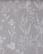 Floral Athena - Silver Color Fabric Swatch