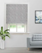Floral Athena - Silver Roman Shades