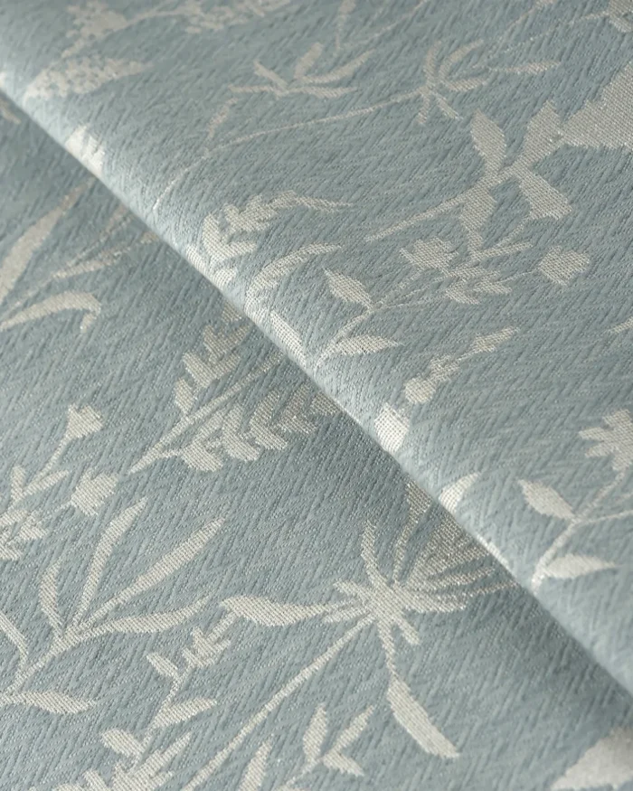 Floral Athena - Sky Color Fabric Swatch - Image 2