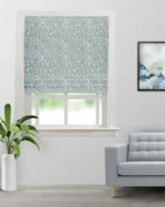 Floral Athena - Sky Roman Shades