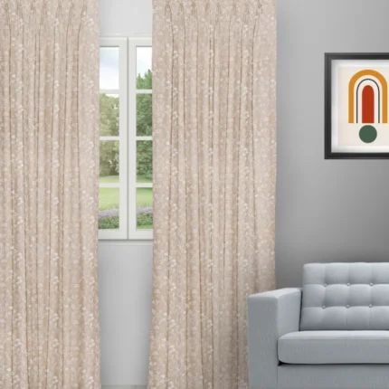 Curtains | Floral Athena Vanilla - Curtain (Webp) | Curtain Avenue