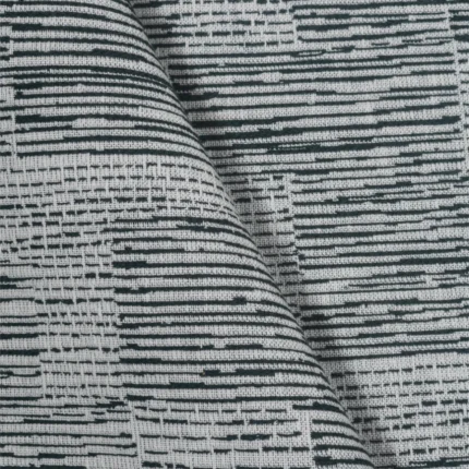 Roman Shades | Hunter - Black and White Cross Fold | Curtain Avenue